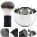 Beaupretty 2-Piece Metal Razor Brush & Bowl Shaving Set for Men | Facial Cleaning & Shaving Gift | 304# Steel - Buy Online on GoSupps.com