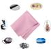 HTTX Microfiber Screen Cleaning Cloths 4-Pack - 6 x 7 inches - Ideal for Cell Phones, Tablets, LCD TV, Laptops, Cameras, and More - Pink - Buy Online on GoSupps.com