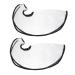 SKISUNO 2pcs Shampoo Funnel Puff Adjustable Hair Washing Apron Clear Hair Funnel Dye Ponytail Child Pe Major