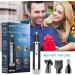 USB Rechargeable 4 in 1 Nose and Ear Hair Trimmer - Painless Dual Edge Blades for Men and Women - Water Resistant - Easy Cleansing - Buy Online on GoSupps.com