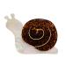 bephible Non-slip Hair Accessory Trendy Clip Snail-shaped Claw Animal Shape Metal Spring Acetic Acid Back Head 1pc