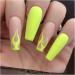 Nail art patches beautiful and fashionable nail patches finger decorations beauty decoration supplies frosted fluorescent yellow flame long ballet nails European and American style nail art produ 1 count (Pack of 1) Cblcy-18 - Buy Online on GoSupps.com