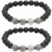Buy Fashion Stone Bracelet for Men & Women | Acupuncture Slimming Pain Relief Magnetic Bracelet - Buy Online on GoSupps.com