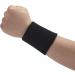 ONUPGO 4 Inch Wrist Sweatband - Elastic Athletic Wristbands for Gymnastics, Basketball, Tennis, Football - 1 Pair, Black - Buy Online on GoSupps.com