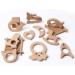 Organic Wood Teether Set for Infants - DIY Rattle Ring for Gum Relief and Toy Holder - Buy Online on GoSupps.com