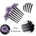 Yusier Flower Rhinestone Hair Comb Set for Women - Bridal Wedding Hair Accessories - Buy Online on GoSupps.com