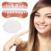 Dazluxe 2 pairs of dentures cosmetic veneers artificial teeth temporary veneers to put on artificial teeth for women and men again confident smile