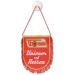 1. FC Union Berlin Wimpel Unioner while traveling - 12 x 15 cm pennant flag in club colors for the car - with suction cup printed on both sides