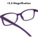 Shop Birdz Eyewear BPA Free Readers | Non-Carcinogenic Purple Frame Reading Glasses 2.5x Magnification - International Shipping Available - Buy Online on GoSupps.com