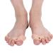 Silicone Toe Separator Big Toe Spacers Gel Spreader Correct Crooked Toes Bunion Corrector and Bunion Relief Big Toe Alignment Toes Stretcher Pad 1Pair(Color)