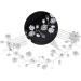 Angoily Hair Comb Bride Hair Side Comb Wedding Hair Clip Crystal Flower Comb Bridal Headpieces for Wedding Bridal Hair Accessories Bridal Hair Pin Pearl Miss Alloy Twist Beads - Buy Online on GoSupps.com