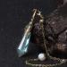AITELEI Natural Gemstone Labradorite Crystal Pendulum 12 Chakra Healing Therapy Pendant - Buy Online on GoSupps.com
