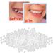 Snap-On Veneers Teeth Kit - Solid False Teeth for Missing Denture Gaps - Temporary, Confidence-Boosting Solution with Tooth Adhesive - Includes Travel Brush Holder Cup - White, One Size - Buy Online on GoSupps.com