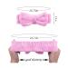 Spa Bow Makeup Headband | High Elasticity Coral Fleece Headband for Women and Girls - Pink - Buy Online on GoSupps.com