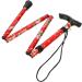 Adjustable Walking Cane Easy Folding Height Folding Extendable Walking Stick Lightweight Flexible Walking Aid Mobility Aid for Unisex Aluminum Chinese Style Red - Buy Online on GoSupps.com