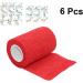 Buy Steri Strips Elastic Wrap - Self-Adherent Fabric Grip Tape for Wrist & Ankle | Red Medium - International Shipping Available - Buy Online on GoSupps.com