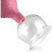 Pulox Cupping Glass Set of 2 - Real Glass with Suction Balls (52mm & 62mm) - Pink | Premium Cupping Therapy for Home Use - Buy Online on GoSupps.com