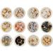 12 Boxes Mixed metal Colorful Nail Art Decoration Glitters Flower 3D Shell Flower Shell Beads Nail Rhinestones - Buy Online on GoSupps.com