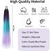 Rainbow Ponytail Hair Extensions 27.5 Inch 100g Coloured Hair Extensions for Braiding Coloured Glitter Straight Synthetic Hair Extensions for Women Girls Hair Accessories (Purple Blue Purple) - Buy Online on GoSupps.com