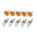 TEHAUX 10pcs Diy Material Halloween Pumpkin Charms Halloween Jewelry Charms Pumpkin Charms for Bracelets Necklace Charms Pumpkin Necklace Charm Bracelet Charms Iron Frosted Craft Supplies