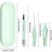 Earwax Remover Tool Ear Wax Picker Rechargeable Cleaning Spoon with Light - Visible Earwax Removal Curette for Home Spa Salon Children Adults Fulenyi Matcha Green - Buy Online on GoSupps.com