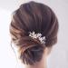Prosy Bridal Flower Hairpins | Silver Crystal Hair Clips & Pearl Floral Headpiece | 2 Pack for Women & Girls - Buy Online on GoSupps.com