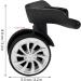 Luggage Suitcase Swivel Wheel Replacement Set - Pack of 2 | Durable Plastic Bearings for Repairing Luggage Kits - Buy Online on GoSupps.com