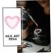 Baluue Dappen Dish for Acrylic Nails Heart Shaped Glass Crystal Acrylic Nail Cup with Lid Liquid Powder Dappen Bowl Dish Nail Manicure Tool Supply Pink - Buy Online on GoSupps.com