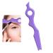 Eyeliner Stencils | Eyebrow and Eyelash Applicator Stencil Tool Portable Silicone Eyeliner Stencils Ruler Multifunctional Eye Makeup Tool for Eyeliner Eyeshadow Lipstick Purple
