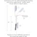 Juvo BWLA01 Premium All-in-One Wand Applicator with Long Reach Handle - Adjustable, Includes Bath Sponge and Lotion Pad - White, 1 Count - Buy Online on GoSupps.com