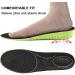 Ailaka Elastic Shock Absorbing Height Increasing Sports Insoles | Soft Breathable Orthotic Inserts for Men & Women | Green, 3cm Heel | Sizes 8-12 M US Women/7-10 M US Men - Buy Online on GoSupps.com