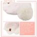XIAOHAWANG Knitted Baby Hat with Fleece Lining and Pompom - White Heart Design | Toddler Kids Beanie for Winter | 2-4 Years - Buy Online on GoSupps.com