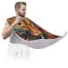 Beard Bib Apron Animal Cat Beard Hair Catcher for Men Shaving Fathers Day Anniversary Christmas Gifts for Dad Husband Beard Bib with 2 Suction Cups