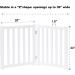 Oak Wood Freestanding Pet Gate | Indoor Outdoor Safety Fence for Dogs | 2 Panel 24 White Gate for Doorways, House, Stairs - Buy Online on GoSupps.com