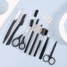 12 in 1 Eyebrow Trimmer Kit with Razor, Scissors, Comb, Brush, and Tweezers - Buy Online on GoSupps.com
