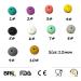 Arakierst 12mm Silicone Abacus Pearl Beads - 50pcs for DIY Pacifier Chains and Nursing Necklaces - Buy Online on GoSupps.com