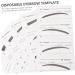 DOITOOL Women Eyebrow Stencil 6 Pcs Stickers Brow Stencil Ruler Disposable Eyebrow Stencil Eyebrow Card Miss Micro Edge Girl - Buy Online on GoSupps.com