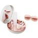 Rose Gold Contact Lens Case - Travel Kit with Mirror, Tweezers & Remover Tool - Buy Online on GoSupps.com