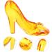 Kids Crystal High Heels - Acrylic Yellow Beads - Gem Toys 11X4CM - Buy Online on GoSupps.com