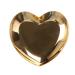 Bodhi2000 Nail Art Plate Stainless Steel Heart Shape Nail Polish Palette Nail Polish Palette Polish Mix Palette Manicure Tool Golden