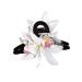 AJOIDR Fabric Flower Hair Claw Clip Spring Hair Barrettes Nonslip Jaw Clip Girl Fabric Hair Claw PonytailHolder Women Headwear White