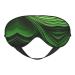 Green Curve Texture Print Unisex Sleep Eye Mask Soft Comfort Eye Shade Cover for Travel/Yoga/Shift Work