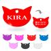 Ibera Gifts - Katzenmarks Katzkopf personalized with engraving for small to large cats - badge collar namesake medallion medallion dog brand engraved red
