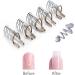 Hanyousheng Nail Forms - 5 Pcs Silver Reusable Nail Art Extension Guides for UV Gel/Acrylic - Washable & Easy to Use - Buy Online on GoSupps.com