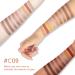 CATKIN 9 Colors Natural Eyeshadow Palette Glitter Matte Nude Eye Shadows Makeup High Pigmented Eyeshadow Kit 14.4 Grams (C09) - Buy Online on GoSupps.com