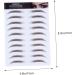 FOMIYES 12 Pcs Eyebrow Stickers Waterproof Stickers Authentic Eyebrows Eyebrow Transfer Stickers Modify Tool - Buy Online on GoSupps.com
