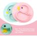 Non-Slip Baby Suction Plate | BPA-Free & FDA Approved | Dishwasher & Microwave Safe | Cyan/Rose Duck Design - Buy Online on GoSupps.com