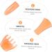 Gatuida 2-St Massage Kamm & Shampoo Comb - Scalp Massager & Body Scratching Comb for Women | Portable Curved Design | Pink Resin - Buy Online on GoSupps.com