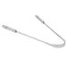 Surgical grade stainless steel tongue cleaner scraper | Bacteria-free handle without plastic cover sterilizable