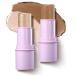 LUXAZA 2Pcs Contour Stick Makeup Set  Highlighter & Bronzer Pen Buildable Formula  Illuminator Highlighting Makeup For Face Brightens & Shades Pencil Non-greasy Long Lasting Shades Pencil 01 01 Champagne Pink Highlight...